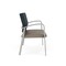 Lesro Newport 2 Seat Tandem Seating Metal Frame No Center Arms, Silver, RS Night Sky Back, MD Farro Seat NP1501 - alternate 2